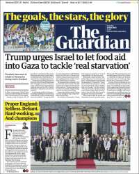 Portada de The Guardian (Reino Unido)