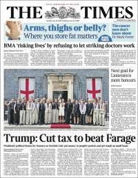 Portada de The Times (Reino Unido)