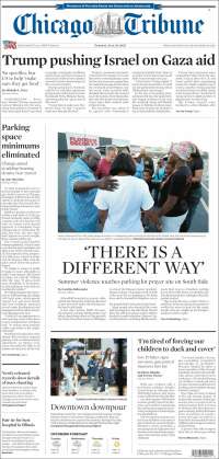 Portada de Chicago Tribune (USA)