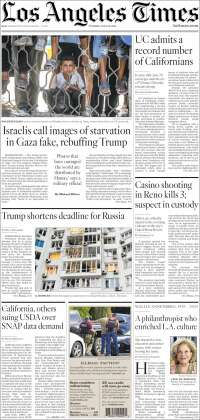 Portada de Los Angeles Times (USA)