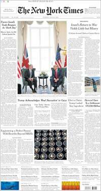 Portada de New York Times (USA)