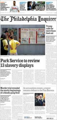 Portada de Philadelphia Inquirer (USA)