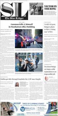 Portada de Star-Ledger (USA)
