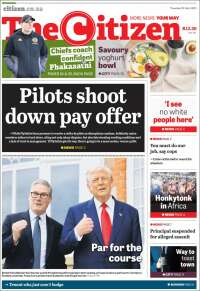 Portada de The Citizen (Sudáfrica)