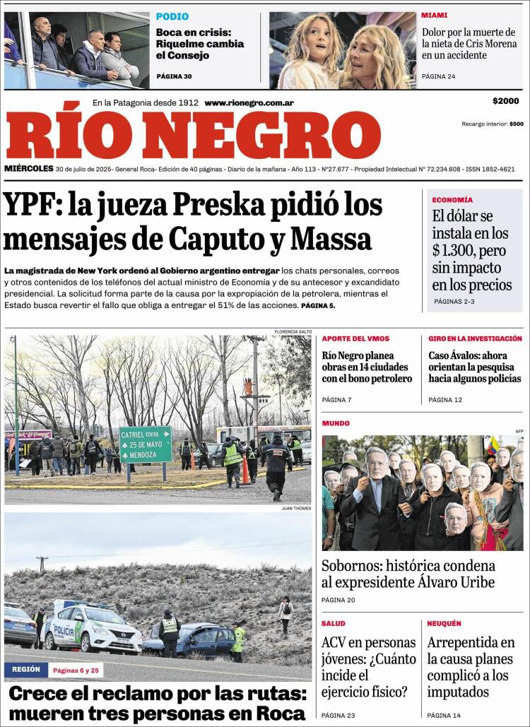 Portada de Rio Negro (Argentina)