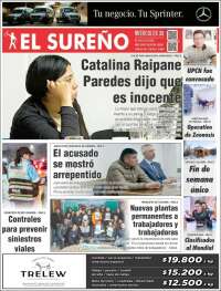 Portada de Diario El Sureño (Argentina)