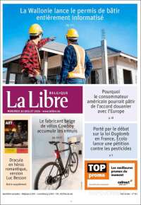 Portada de La Libre.be (Belgium)