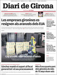 Portada de Diari de Girona (España)