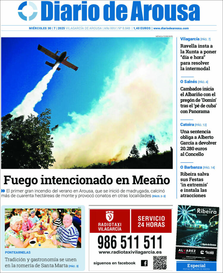 Portada de Diario de Arousa (Espagne)