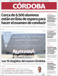 Portada de Diario de Córdoba (España)