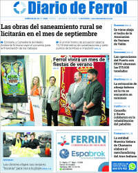 Portada de Diario de Ferrol (España)