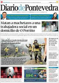 Portada de Diario de Pontevedra (España)