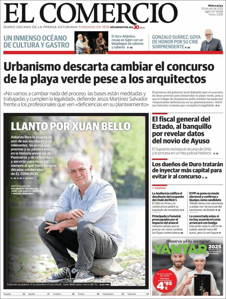 Portada de El Comercio - Gijón (Spain)