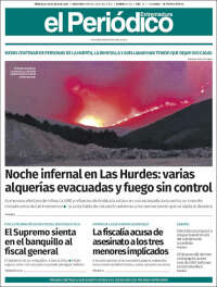 Portada de El Periódico de Extremadura (España)