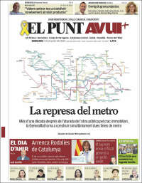 Portada de El Punt Avui (España)