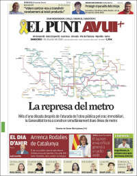 Portada de El Punt Avui - Girona (España)