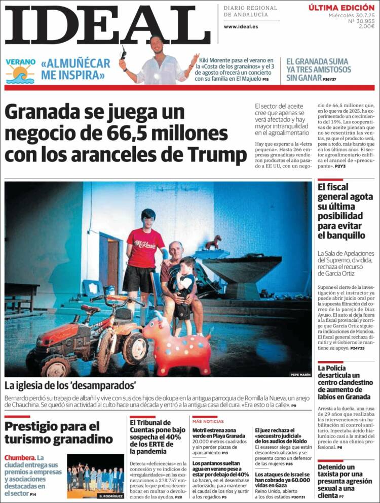Portada de Ideal (Spain)
