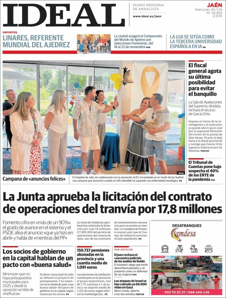 Portada de El Ideal de Jaén (Spain)