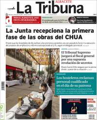 Portada de La Tribuna de Albacete (Spain)