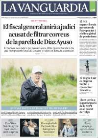 Portada de La Vanguardia (España)