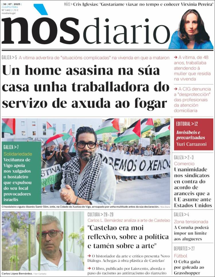 Portada de Nòs Diario (España)