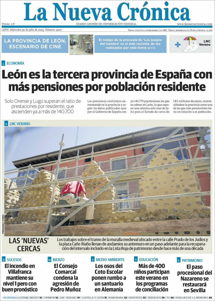 Portada de La Nueva Crónica (Spain)