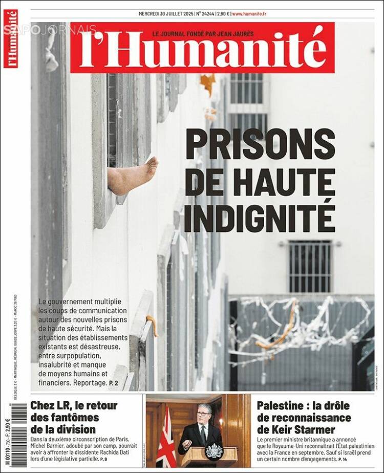 Portada de l'Humanite (France)