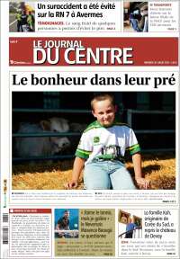 Portada de Le Journal du Centre (Francia)