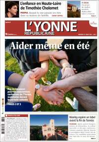 Portada de L'Yonne-Républicaine (Francia)