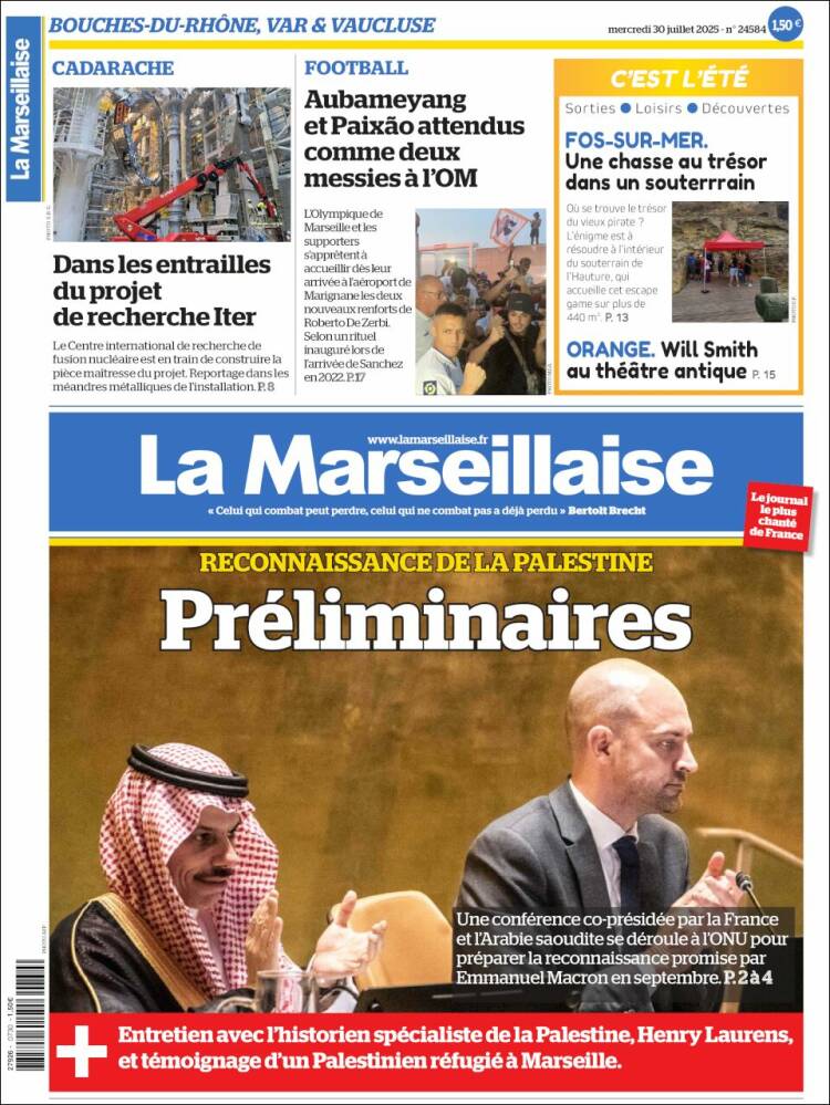 Portada de La Marseillaise (France)