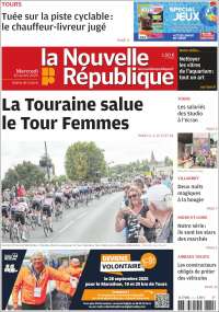 Portada de La Nouvelle Republique (Francia)