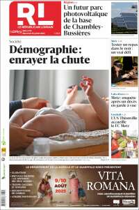 Portada de Le Republicain Lorrain (Francia)