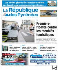 Portada de La République des Pyrénées (Francia)