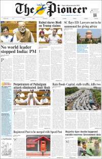 Portada de The Pioneer (India)