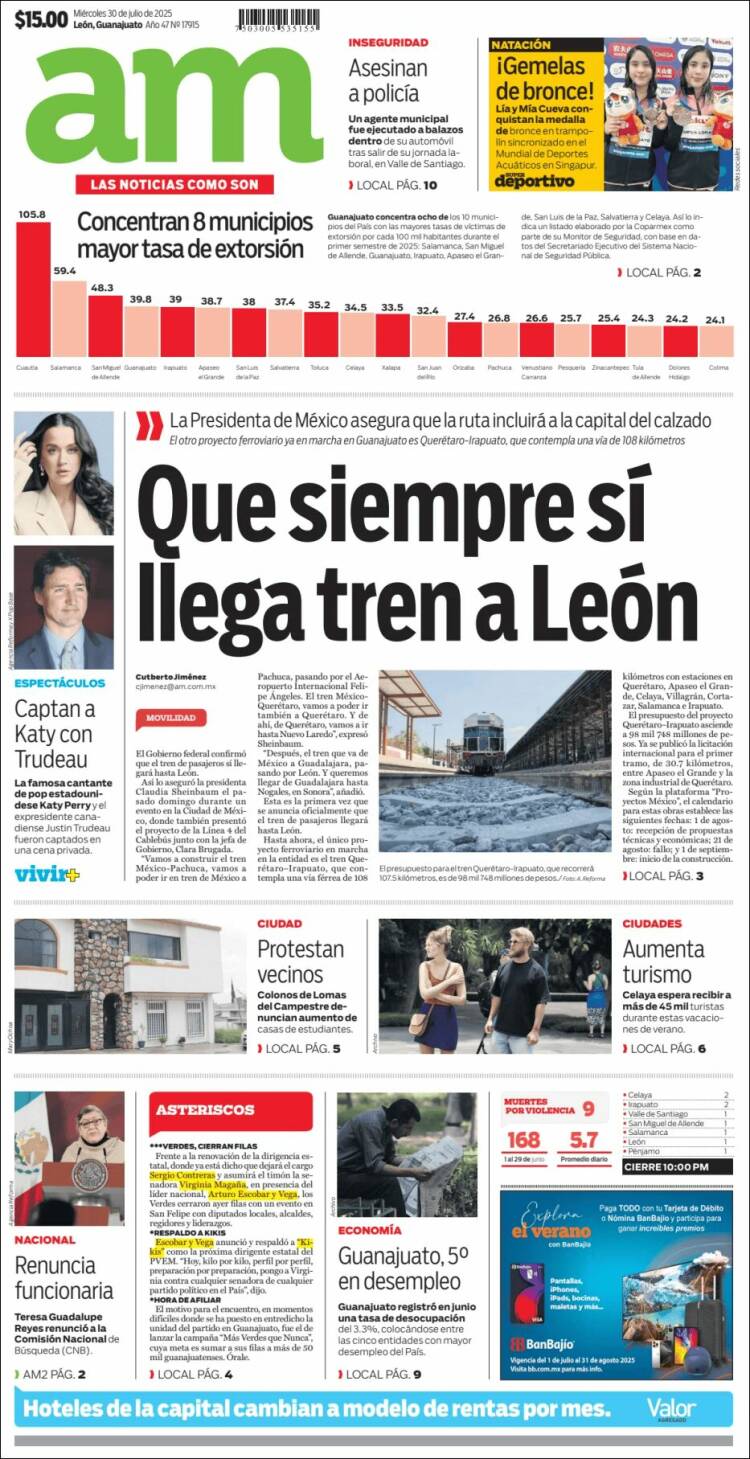 Portada de Al Día A.M. (Mexique)