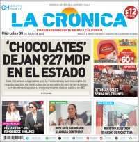 Portada de La Crónica de Baja California (Mexico)