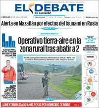 Portada de El Debate de Culiacán (Mexico)