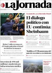 Portada de La Jornada (México)