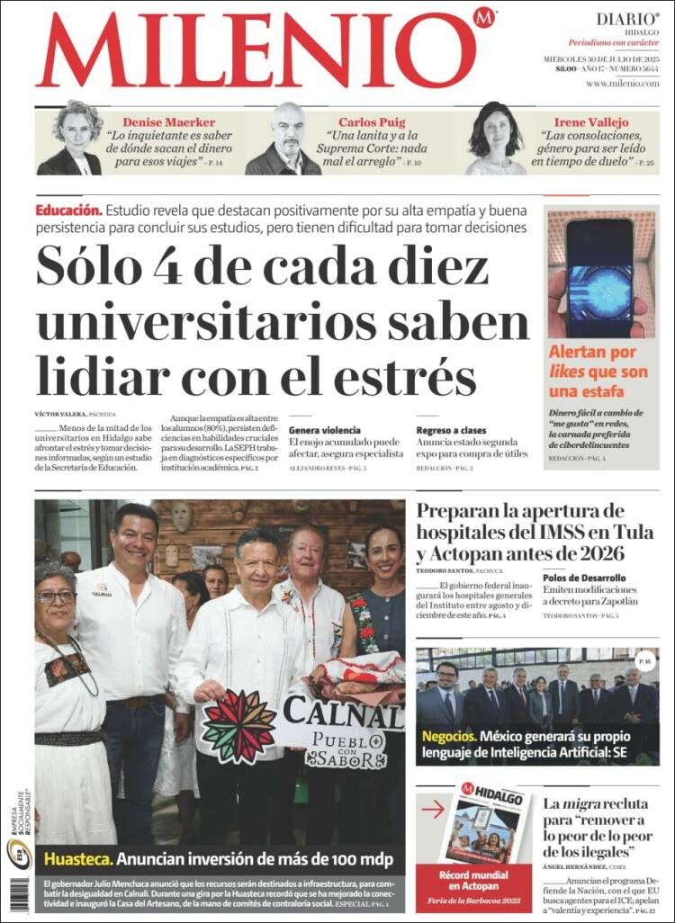 Portada de Milenio de Hidalgo (Mexico)