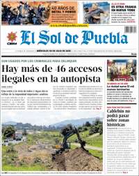 Portada de El Sol de Puebla (México)