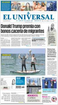 Portada de El Universal (México)