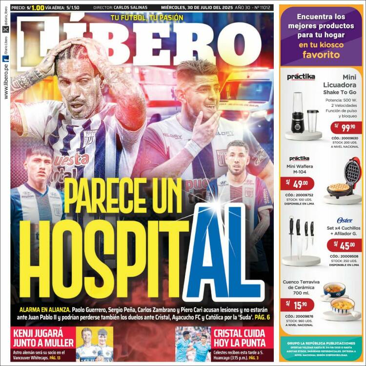 Portada de Líbero (Peru)