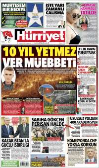 Portada de Hürriyet (Turkey)