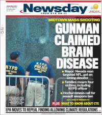 Portada de Newsday (USA)