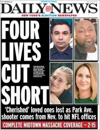 Portada de Daily News - New York (USA)