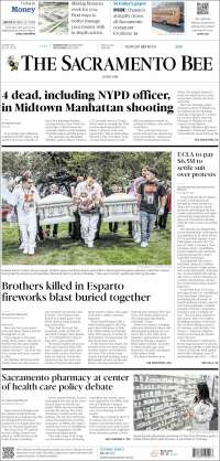 Portada de The Sacramento Bee (USA)