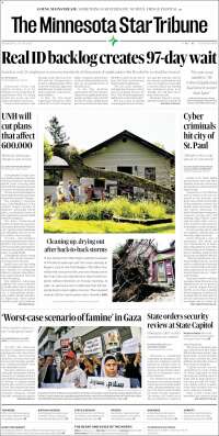 Portada de Star Tribune (USA)