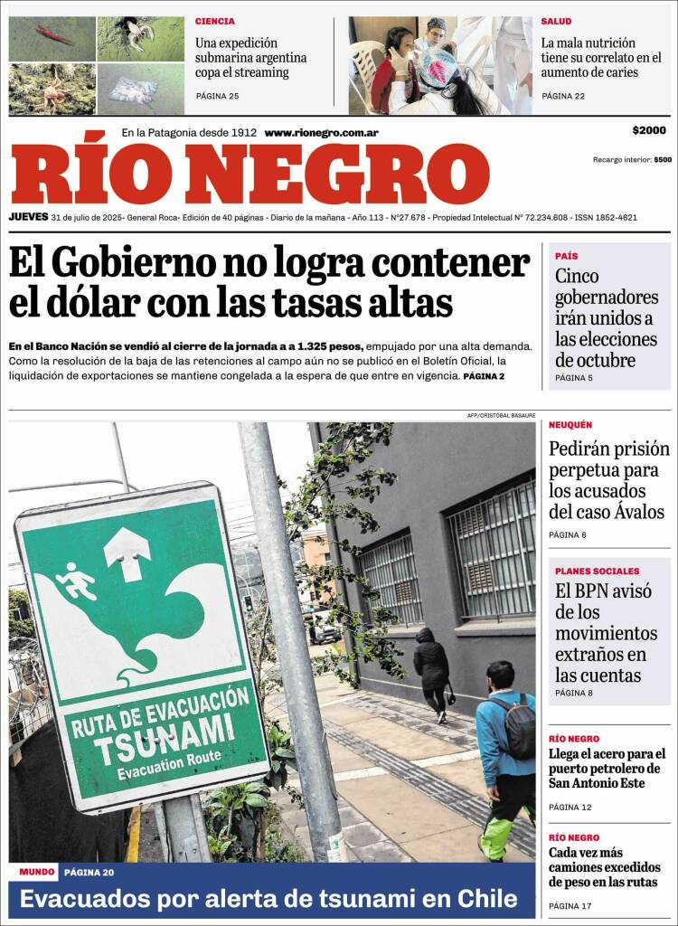 Portada de Rio Negro (Argentina)