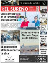 Portada de Diario El Sureño (Argentina)