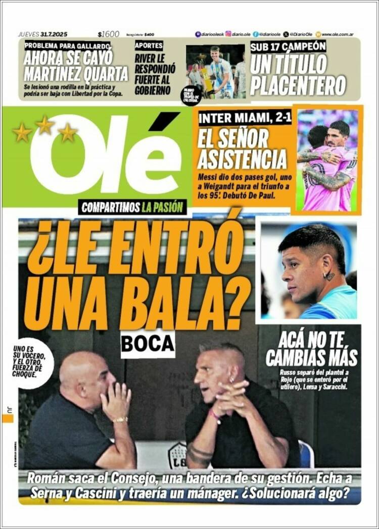 Portada de Olé (Argentine)